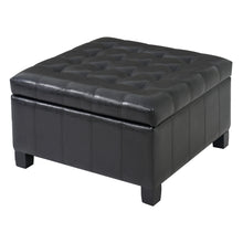 Load image into Gallery viewer, Square Tufted Indoor Ottoman With Lift-Top Storage