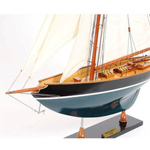 Load image into Gallery viewer, Hand Painted Model Boat - Blue / Light Brown