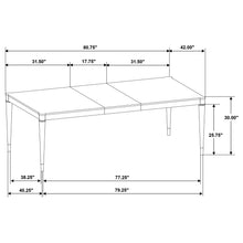Load image into Gallery viewer, Blakely - 7 Piece Rectangular Dining Set With Extendable Table Upholstered Chairs - Ash Brown