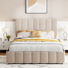 Load image into Gallery viewer, Elegant Upholstered Platform Bed With Hydraulic Storage System