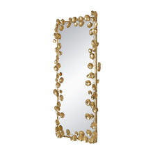 Load image into Gallery viewer, Full Length Mirror With en Leaf Accents, Floor Miiror For Living Room Bedroom - Gold