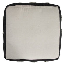 Load image into Gallery viewer, Square Cotton Ottoman - Black