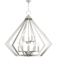 Load image into Gallery viewer, 41" Multi Light Dimmable Chandelier With Shades - Nickel