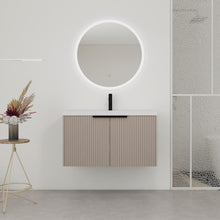 Load image into Gallery viewer, Contemporary Wall Mounted Bathroom Vanity With Resin Double Sink