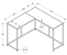 Load image into Gallery viewer, Corner Accent Console Table For Entryway, Unique L-Shaped Design