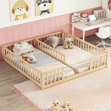Load image into Gallery viewer, Double Floor Bed With Fence, Guardrails, Without Door