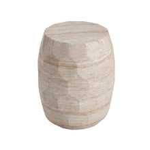 Load image into Gallery viewer, Travertine Lightweight Concrete Side Table For Indoor / Outdoor Use - Beige