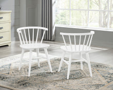 Load image into Gallery viewer, Roundhill - 5 Piece Dining Set, Dining Table With 4 Windsor Chairs - Brown / Antique White