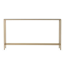 Load image into Gallery viewer, 56" Mirrored Glass Console Table - Silver / Gold