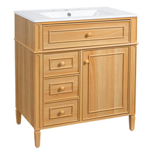 Load image into Gallery viewer, Bathroom Vanity With Flip Out Drawer, 2 Soft-Close Drawers