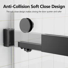 Load image into Gallery viewer, Frameless Double Sliding Soft-Close Shower Door, 3 / 8" (10Mm) Thick SGCC Tempered Glass Door, Matte