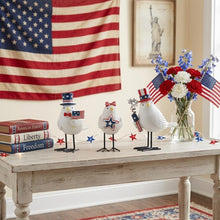 Load image into Gallery viewer, Poly Americana Bird Figurines (Set of 3) - Red / White / Blue