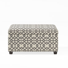 Load image into Gallery viewer, Richmond - Storage Ottoman With Unique Pattern And Ample Storage - Gray