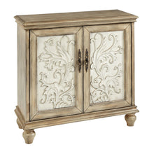 Load image into Gallery viewer, Driscoll - 2 Door Cabinet With Floral Design - Reclaimed Natural