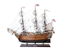 Load image into Gallery viewer, Hand Painted Model Boat (624631) - Light Brown
