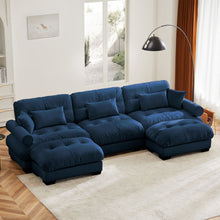 Load image into Gallery viewer, Super Comfort Oversized Modular Sectional Sofa With Movable Ottoman