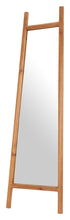 Load image into Gallery viewer, 70" Solid Wood Leaning Geometric Framed Standing Mirror - Natural