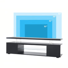 Load image into Gallery viewer, TV Stant With LED And Large Side Cabinet