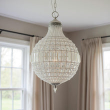 Load image into Gallery viewer, Unique Statement Metal Crystal Glass Chandelier With Shades - Silver