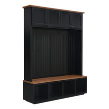 Load image into Gallery viewer, Entryway Hall Tree With Bench And Storage