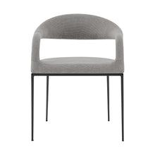 Load image into Gallery viewer, Polyester Open Back Dining Arm Chairs (Set of 2) - Gray