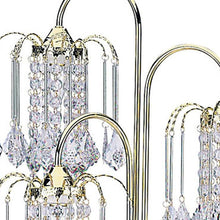 Load image into Gallery viewer, Faux Crystal Three Light Chandelier Table Lamp - Gold
