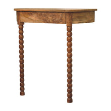 Load image into Gallery viewer, Two Leg Leaning Wall Mount Console Table (738359) - Brown