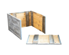 Load image into Gallery viewer, Wash Plank Christmas Tree Collar - Gray / White