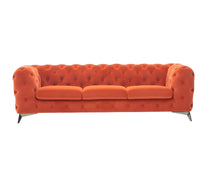 Load image into Gallery viewer, Chesterfield Sofa - Orange Silver