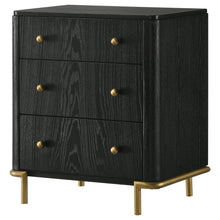 Load image into Gallery viewer, Anser - 3 Drawer Nightstand - Black