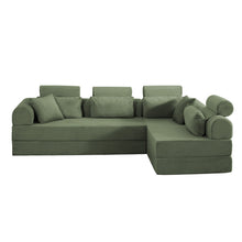 Load image into Gallery viewer, Modern L-Shape Modular Sectional Sofa, Compressed Design