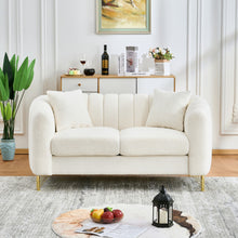 Load image into Gallery viewer, Loveseat Sofa For Living Room And Bedroom - Beige