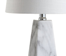 Load image into Gallery viewer, 21" Novelty Table Lamp LED With Empire Shade - White