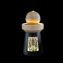 Load image into Gallery viewer, Outdoor Water Fountain, Warm LED Light - Brown