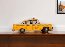 Load image into Gallery viewer, Hand Painted NYC Taxi Tabletop Sculpture - Yellow