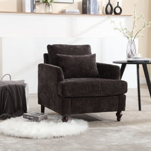 Load image into Gallery viewer, Modern Mid Century Wood Frame Armchair With Tufted Design