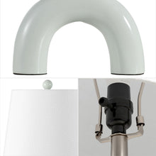 Load image into Gallery viewer, Geometric Arched Lamps With Empire Shades (Set of 2) - White