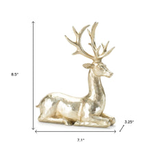 Load image into Gallery viewer, Poly Deer Christmas Figurine (Set of 4) - Gold