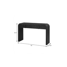 Load image into Gallery viewer, Double Pedestal Console Table With Two Drawers (738135) - Black
