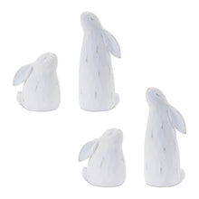 Load image into Gallery viewer, Bunny Rabbit Figurines (Set of 4) - White