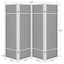 Load image into Gallery viewer, Sensei - 4 Panel Bamboo Room Divider Folding Screen - Natural