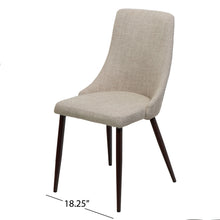Load image into Gallery viewer, Mid Century Modern Fabric Armless Dining Chair
