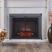 Load image into Gallery viewer, Samantha - Iron Fireplace Screen 2 Door Design