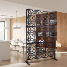 Load image into Gallery viewer, Outdoor & Indoor Metal Freestanding Decorative Privacy Screen