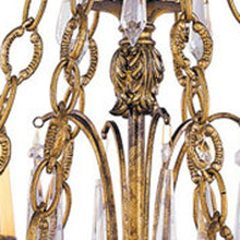 Load image into Gallery viewer, 41" Six Light Metal Dimmable Chandelier With Shades - Gold