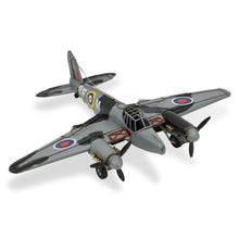 Load image into Gallery viewer, Hand Painted Model Airplane Tabletop Sculpture - Black / Gray