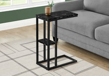 Load image into Gallery viewer, Accent Table, C - Shaped, Marble Look Contemporary & Modern Convenient Design