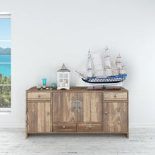 Load image into Gallery viewer, Hand Painted Model Boat (624653) - White / Blue