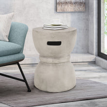 Load image into Gallery viewer, Outdoor Side Table With Hourglass Shape - Gray