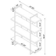 Load image into Gallery viewer, Herringbone - Bookcase With Full Length Shelf - Gray